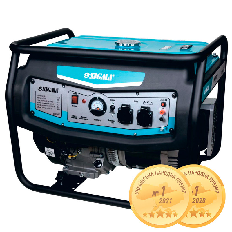 Генератор бензиновий SIGMA 3 фази (220/380В), 8,5кВт, (5710511)